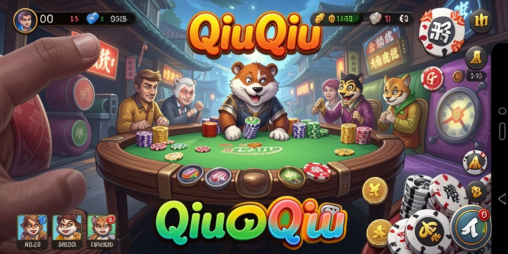 Tampilan gameplay seru dari AW8 saat bermain QiuQiu.