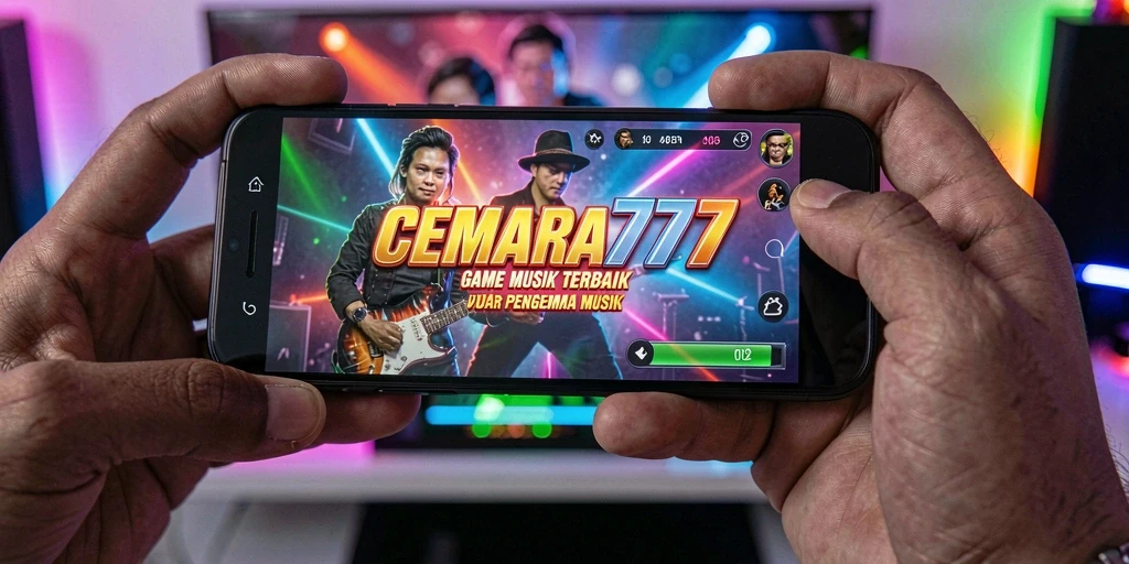 Screenshot CEMARA777 menampilkan pemain menikmati gameplay musik yang menyenangkan.