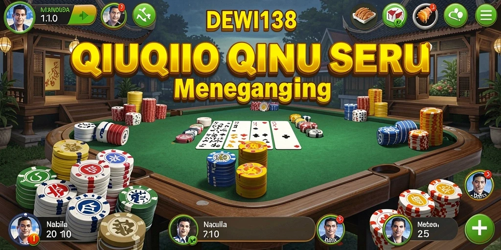Tampilan gameplay QiuQiu DEWI138 yang menegangkan dan interaktif.