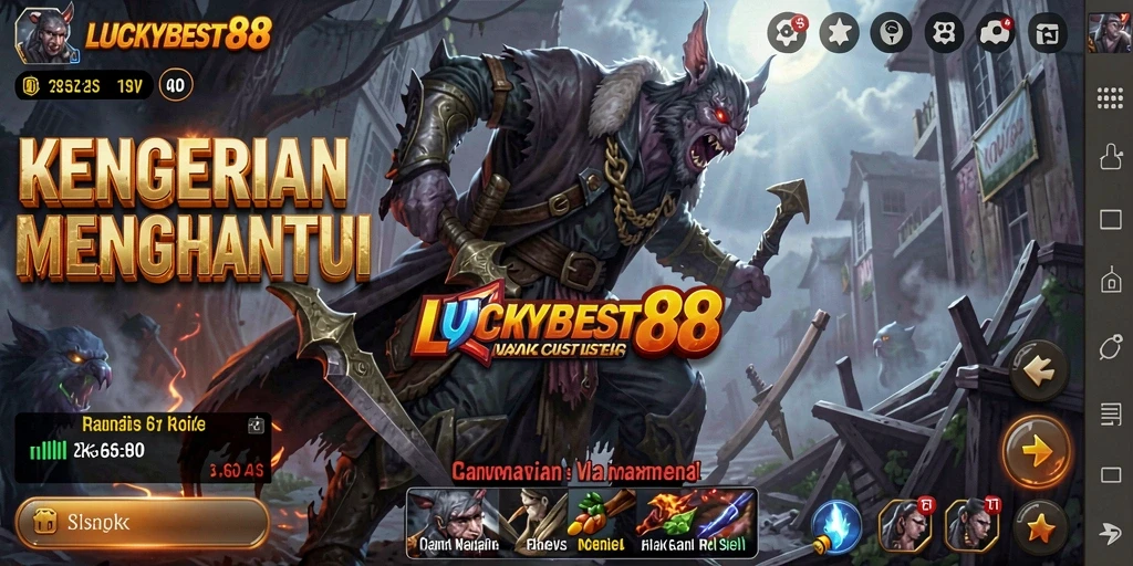 Gameplay menegangkan di LUCKYBEST88 dengan suasana Horror yang mencekam.