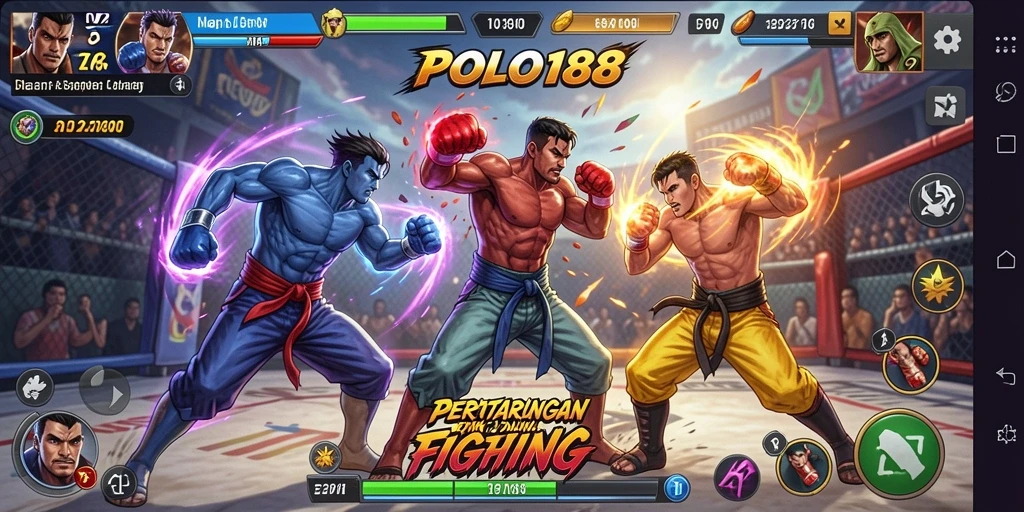Tampilan gameplay mendebarkan di POLO188 dengan pertarungan seru.