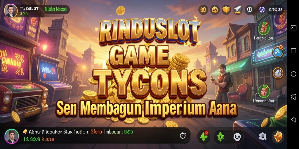 Tangkapan layar gameplay RINDUSLOT menampilkan keseruan membangun kasino Anda.