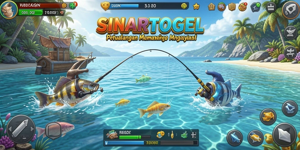 Screenshot utama SINARTOGEL menampilkan suasana memancing yang menakjubkan dengan grafik yang memukau.