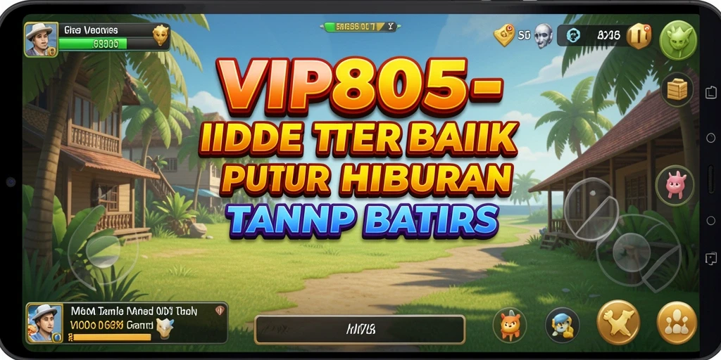 Tampilan gameplay VIP805 dengan karakter dan aktivitas menarik.